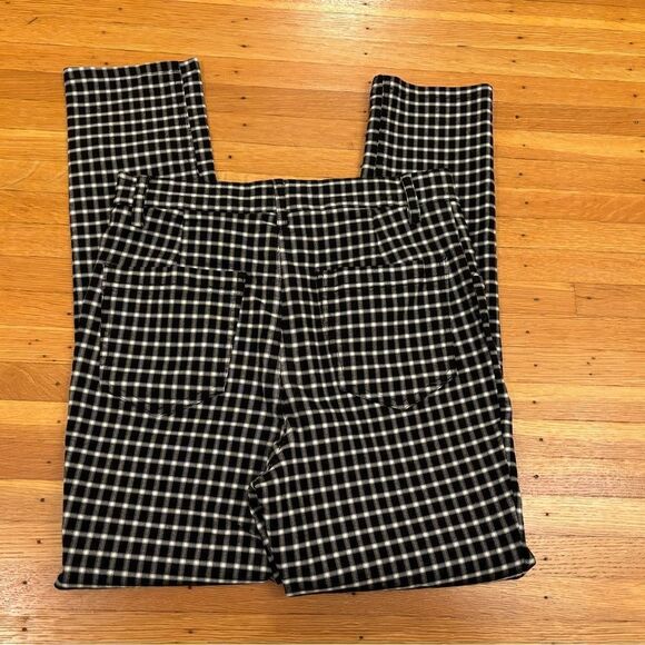 Urban Outfitters black/white plaid high rise pants - Picture 2 of 4